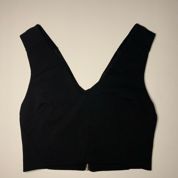 Dynamite Black Crop Top (with gold zipper) - Picture 4 of 8